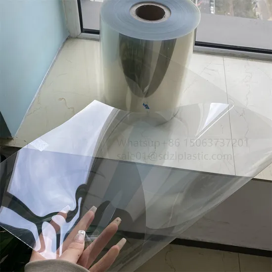 Pet APET R de poliéster transparente transparente de 0,3 mm