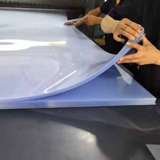 Hoja dura transparente de PVC rígido transparente de varios colores de grado farmacéutico