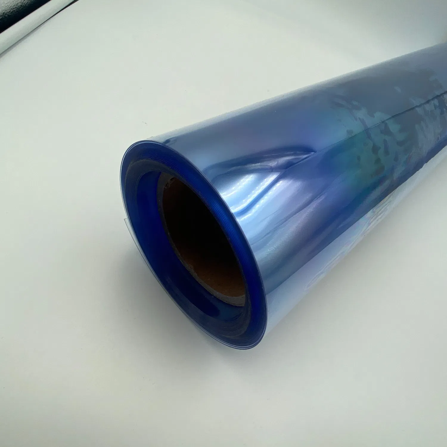 Sábana médica PETG rígida azul claro transparente