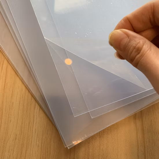 Hojas de plástico de PVC rígido, flexible, transparente y súper transparente con película protectora de PE